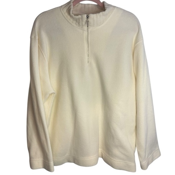 Catalina Ivory Fleece 1/4 Zip Pullover Sweatshirt – Size XL - Picture 1 of 4
